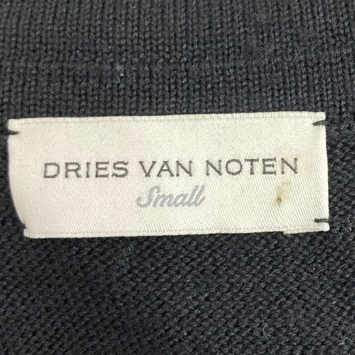 【タグ付き】DRIES VAN NOTEN 　カーディガン　ブラック　黒　S DRIES VAN NOTEN(ドリスヴァンノッテン) カーディガン ブラック