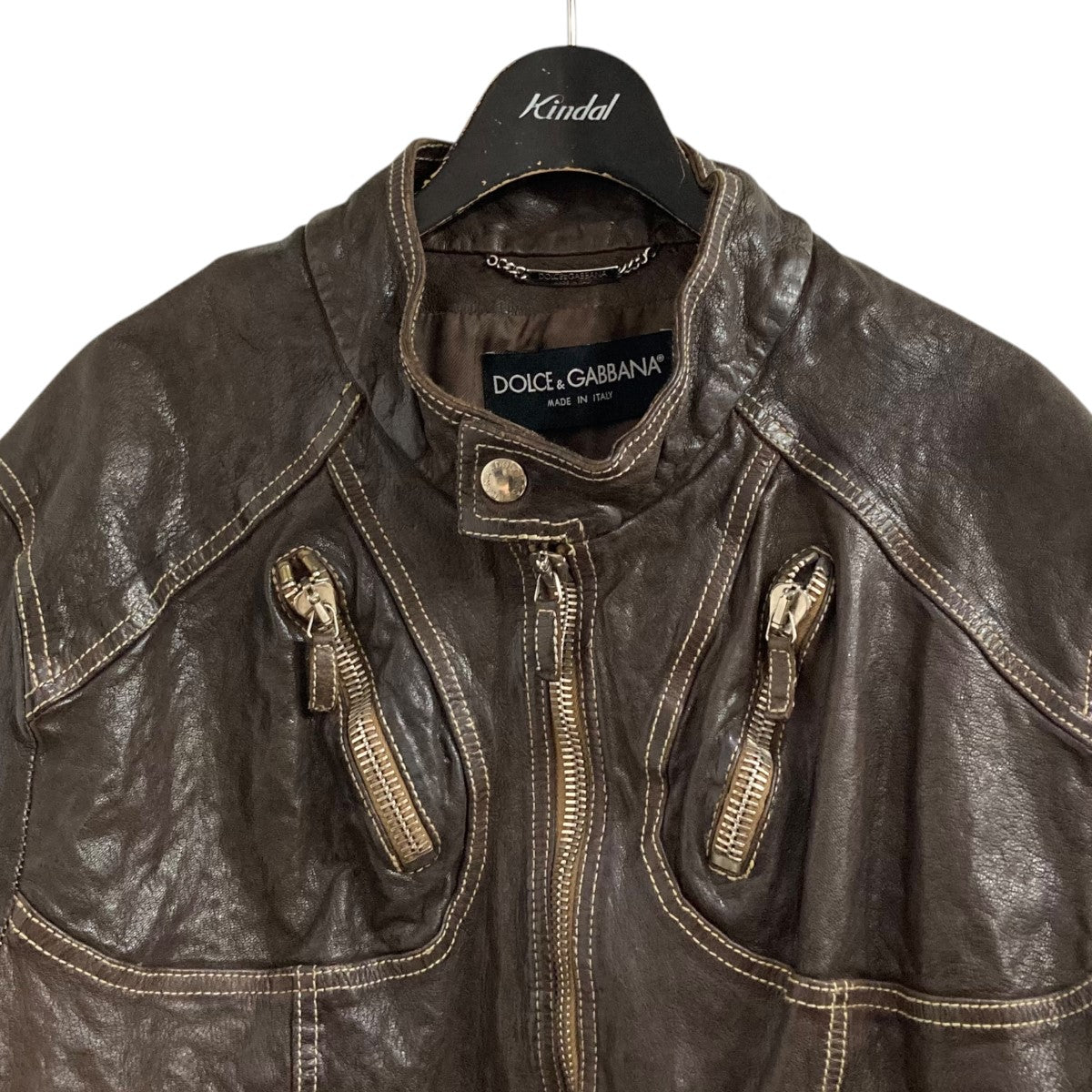 DOLCE ＆ GABBANA(ドルチェアンドガッバーナ) ゴートスキンライダース  