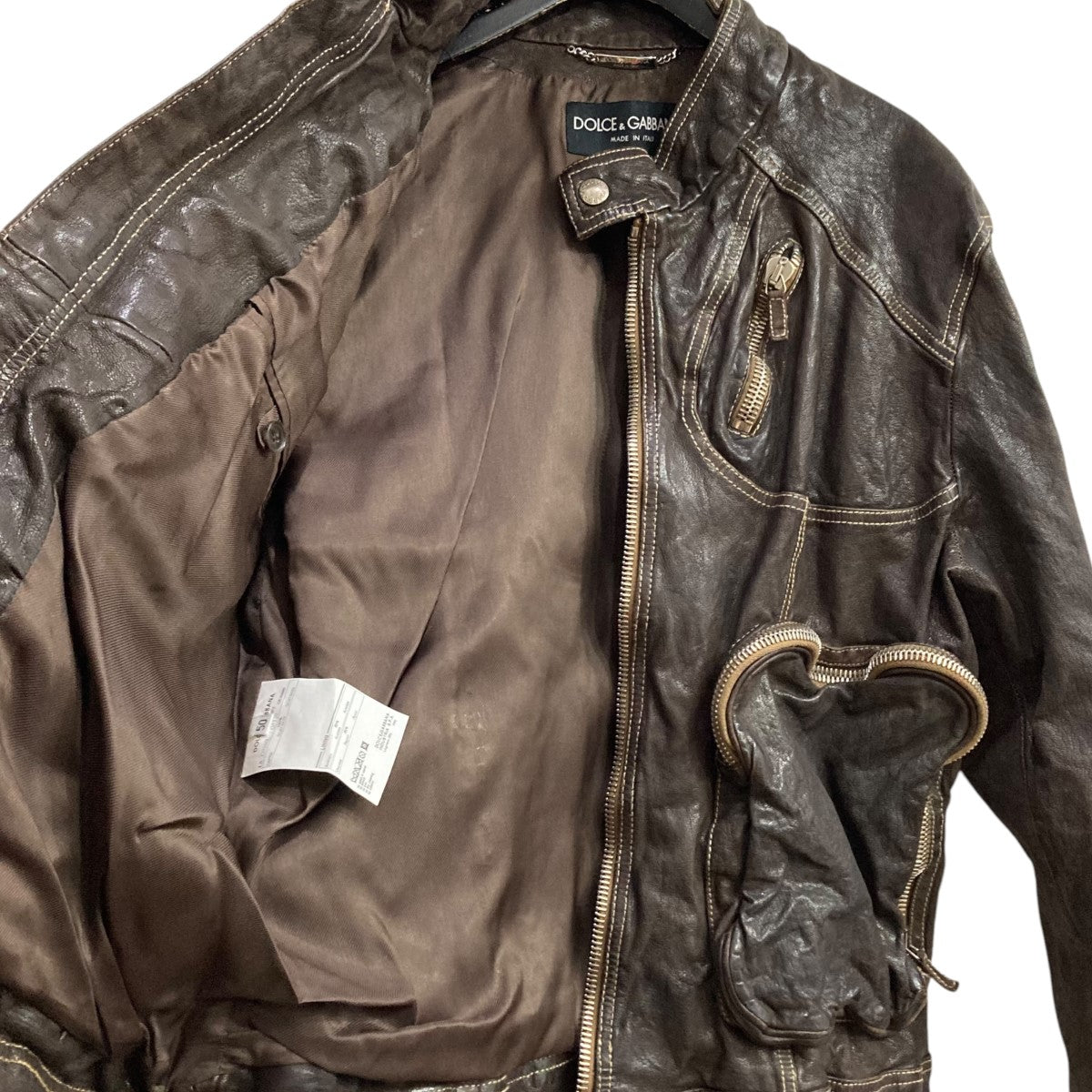 DOLCE ＆ GABBANA(ドルチェアンドガッバーナ) ゴートスキンライダース  