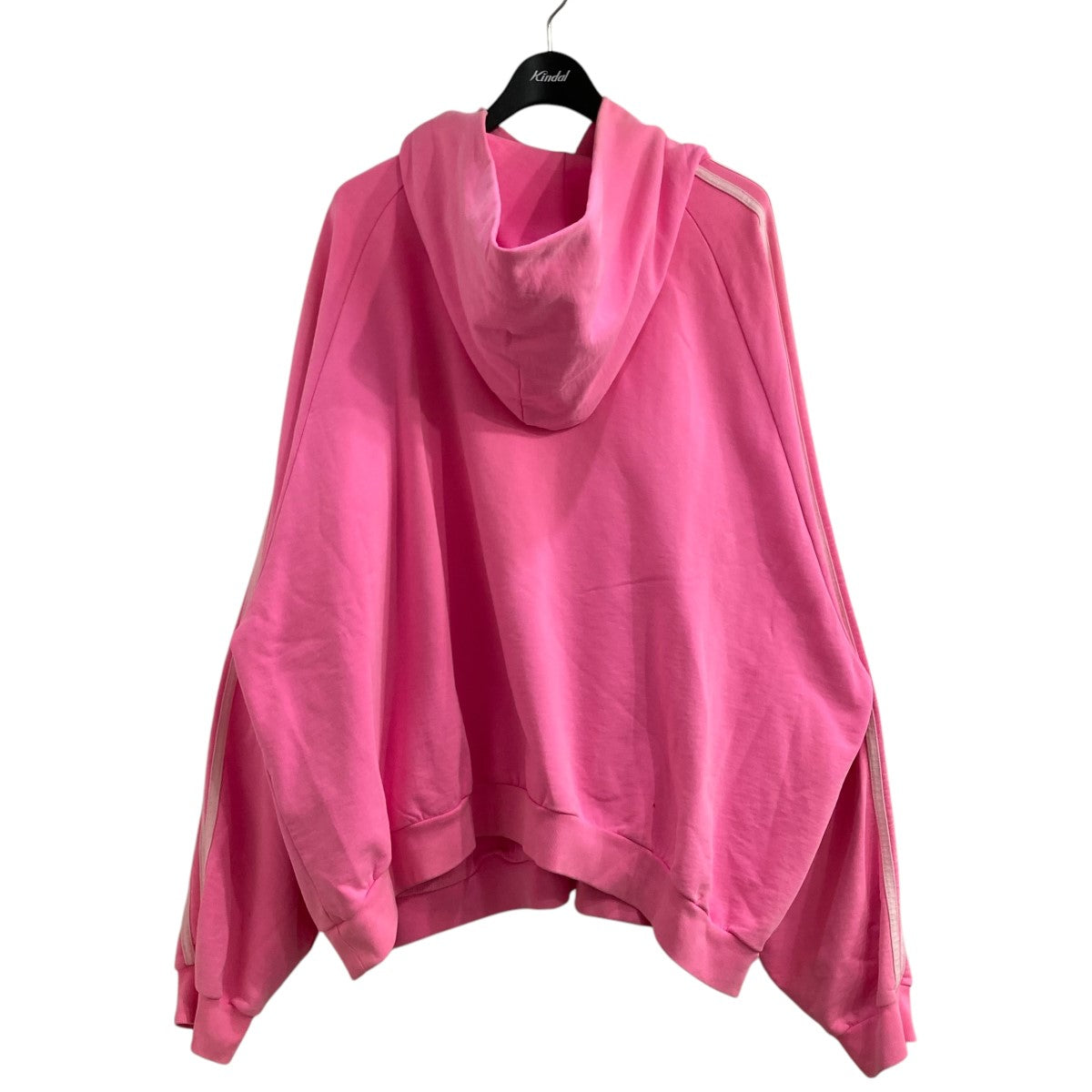 balenciaga アディダス フード付きパーカー ピンク Balenciaga X Adidas Logo Cotton Hoodie In Pink - 50% Off