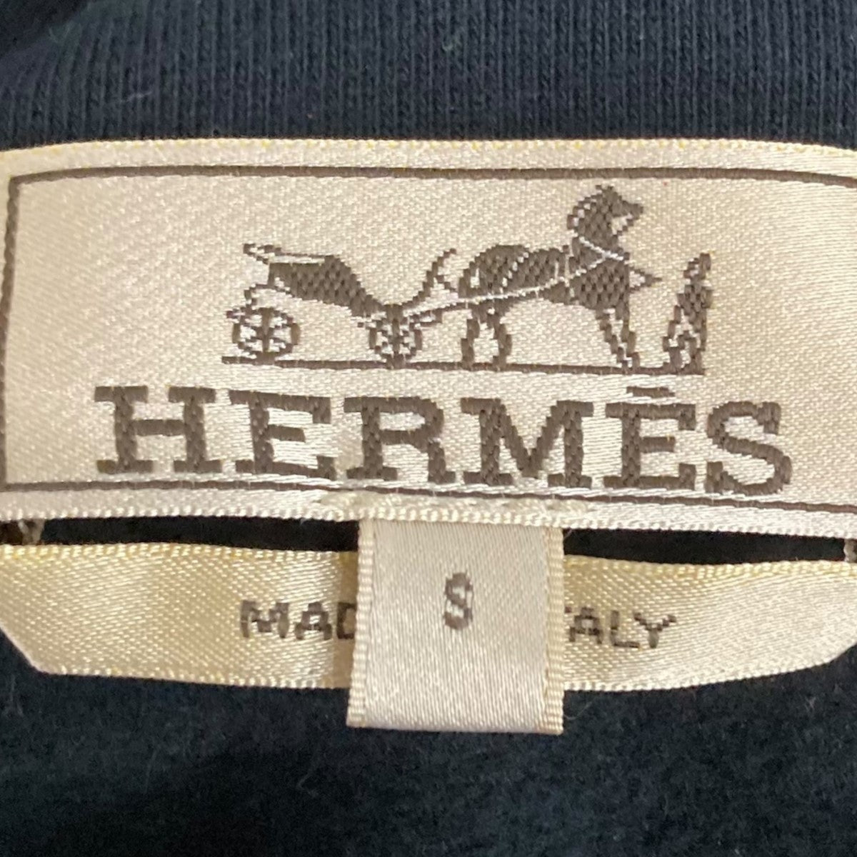 HERMES カデナジップ コットン シルクジップアップ パーカー HERMES エルメス ラインHモチーフコットンジップアップパーカー