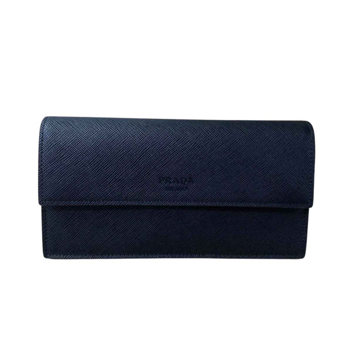 PRADA(プラダ) エンボス トライアングルロゴサフィアーノレザー