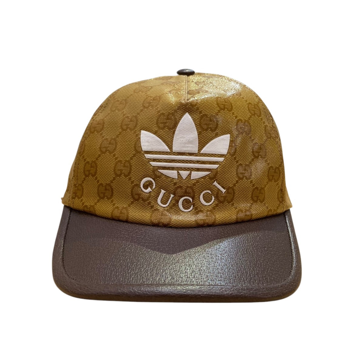 GUCCI×adidas GGクリスタルキャンバスキャップ696475 696475 ブラウン
