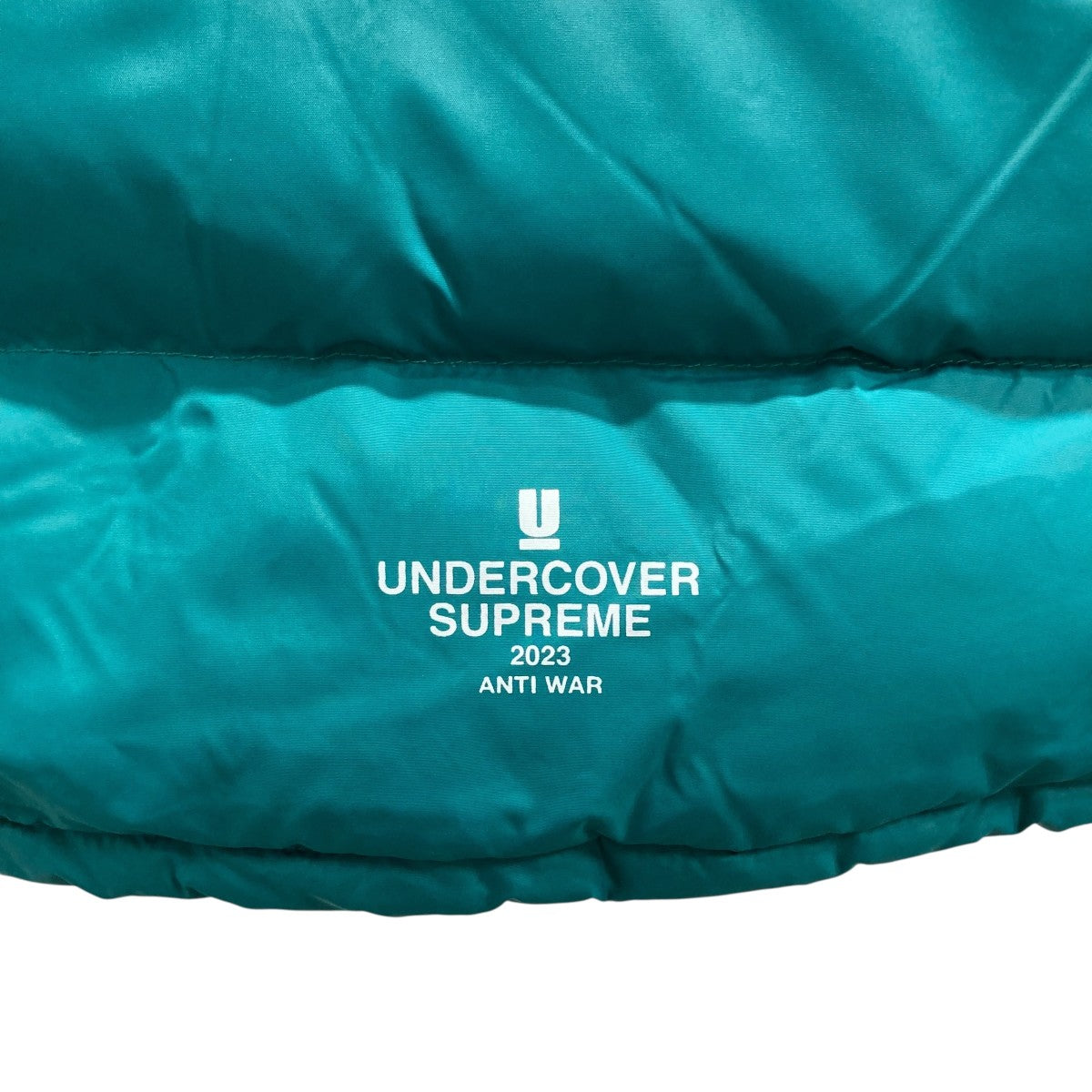 Supreme×UNDERCOVER スタッズレザーダウンジャケット グリーン サイズ