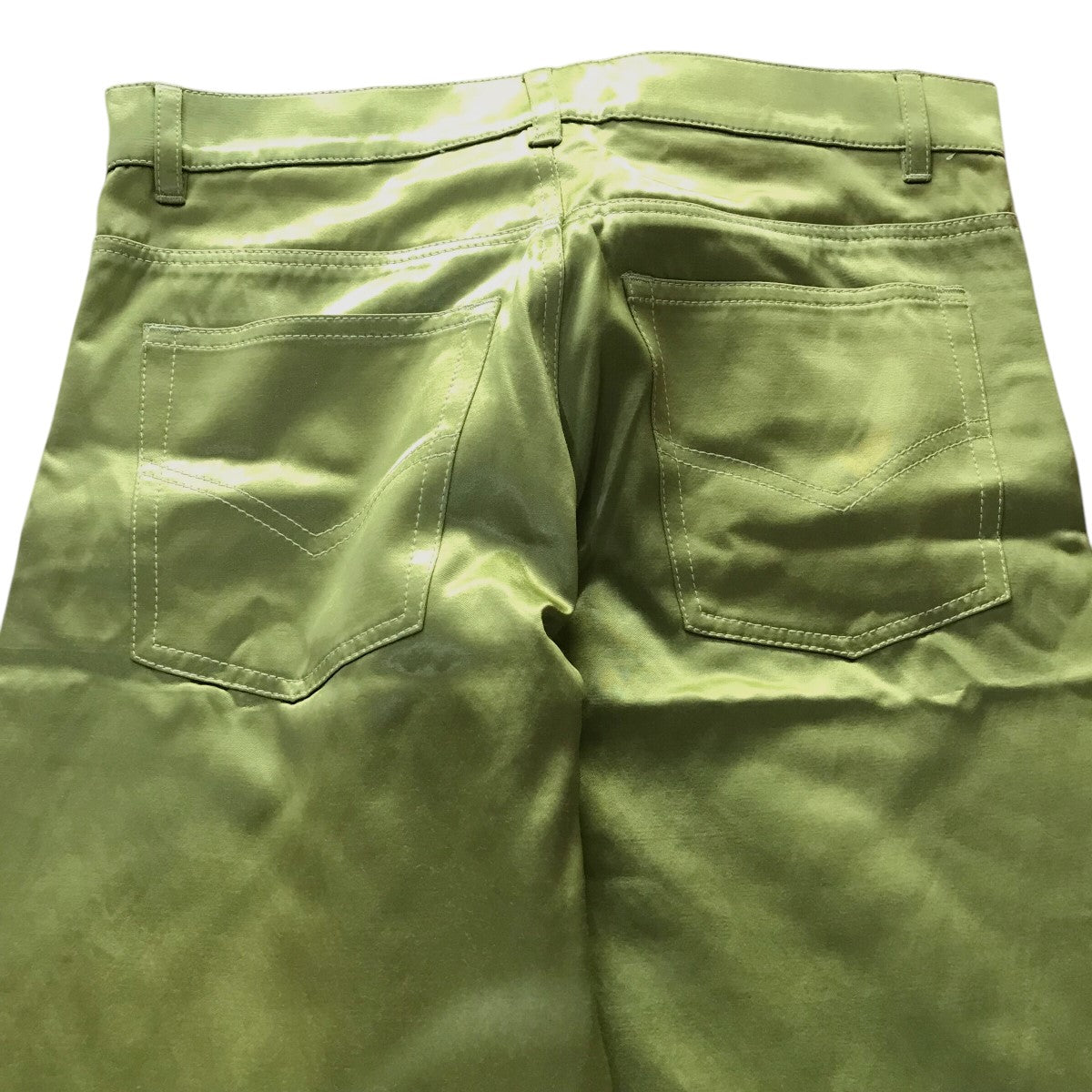 「BOOTCUT SATIN PANTS」フレアパンツ