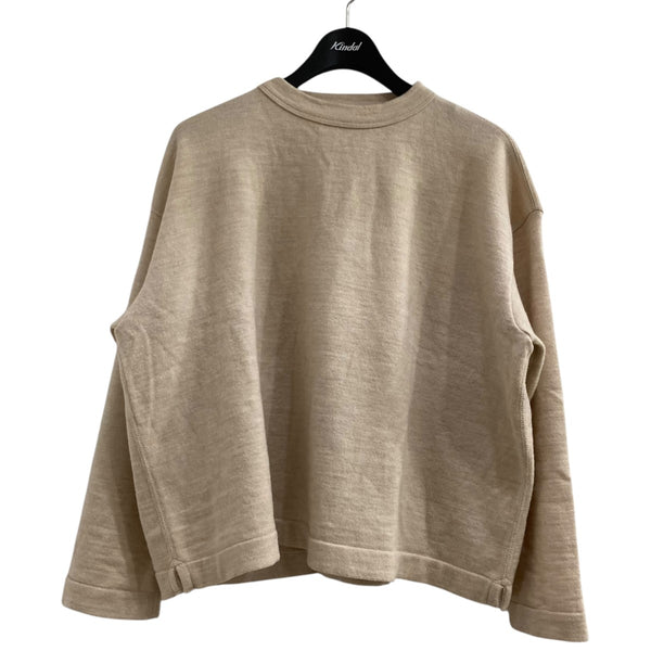 45R カチカチ ダカーポ の Mシャツ ワイド クルーネック ニット ベージュ 45R カチカチ ダカーポ の Mシャツ ワイド クルーネック ニット