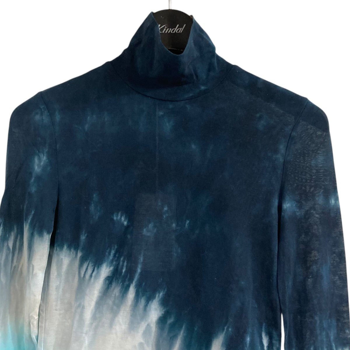 グラフィックシアートップKS2301098 TIE DYE MESH TURTLENECK TOP