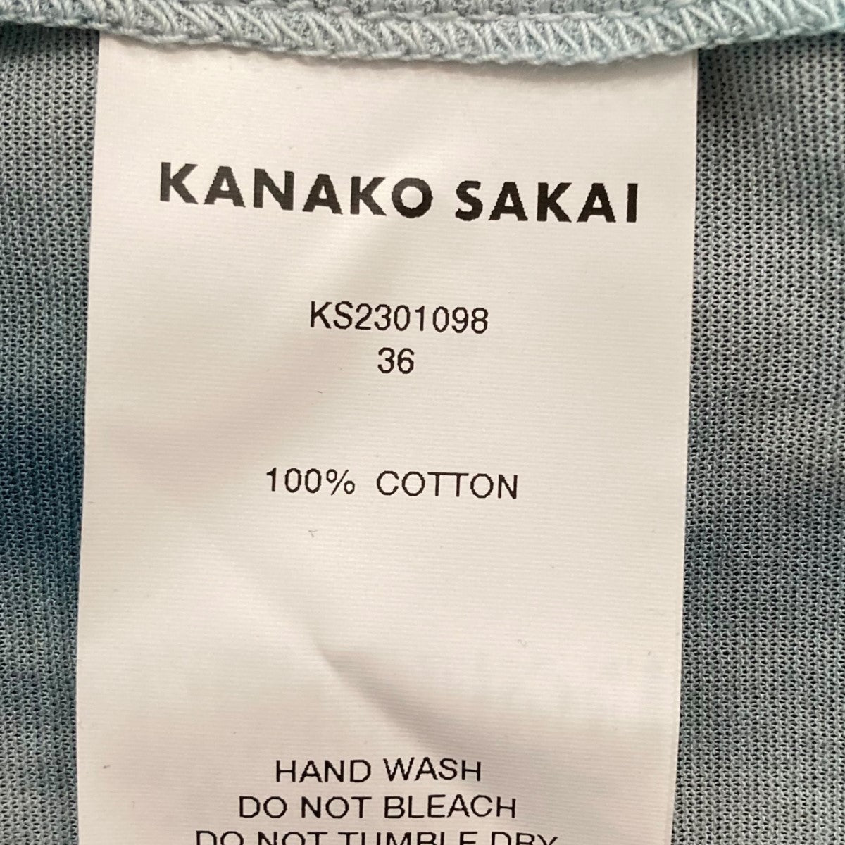 カナコサカイ KANAKO SAKAI グラフィックシアートップ KS2301098 TIE DYE MESH TURTLENECK TOP ネイビー Kanako Sakai Graphic Sheer Top Ks2301098 Tie Dye Mesh