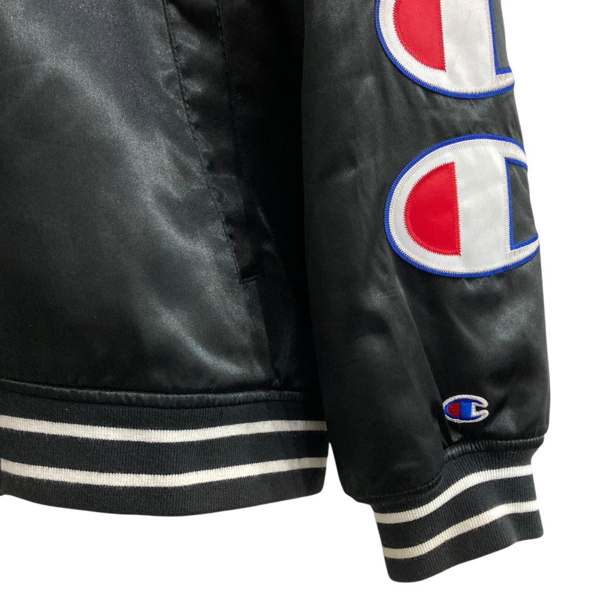 Supreme×Champion 18AWサテンジャケットHooded Satin Varsity