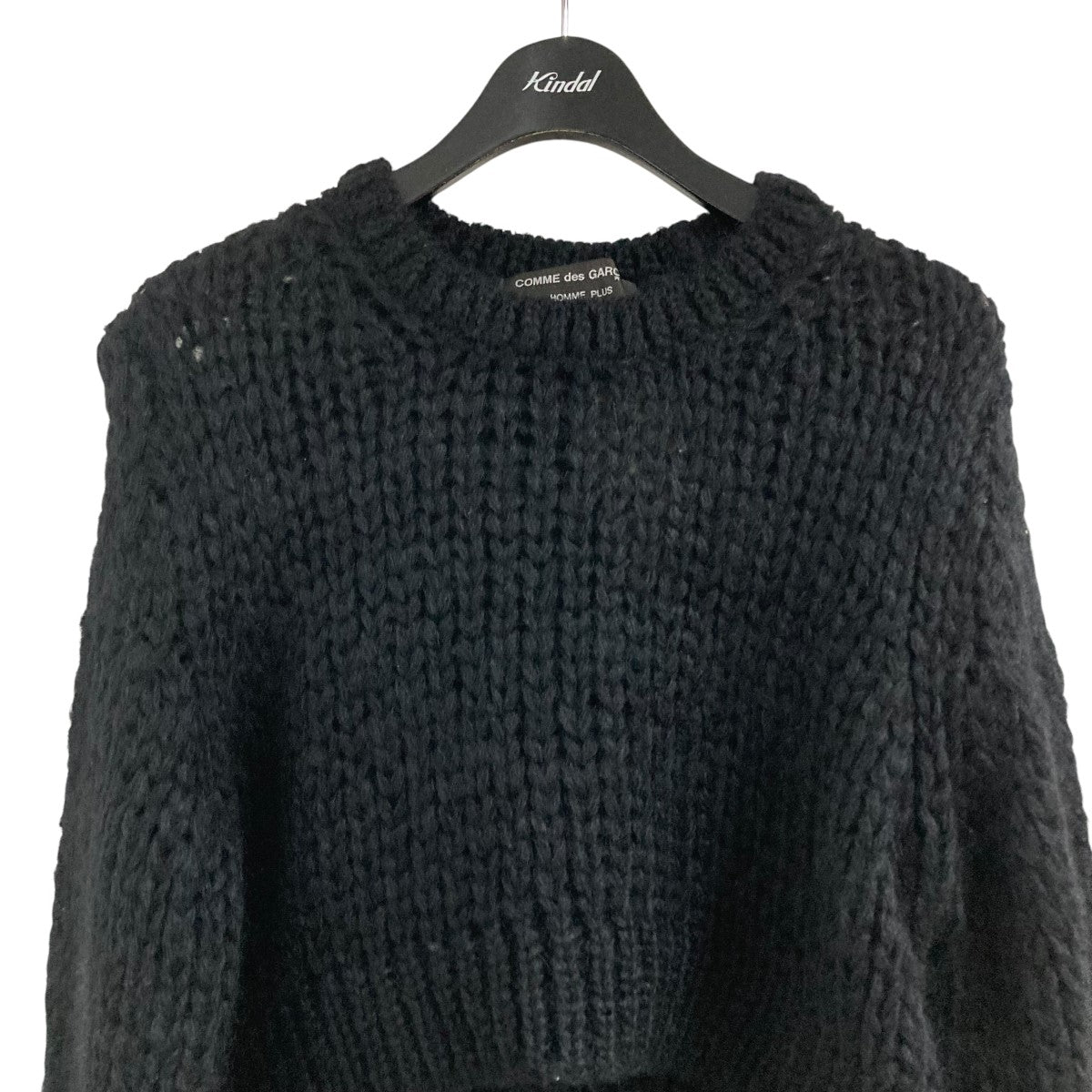Lサイズ　ブラック コムデギャルソン クロップドニット ブラック Lサイズ ブラック コムデギャルソン クロップドニット ブラック