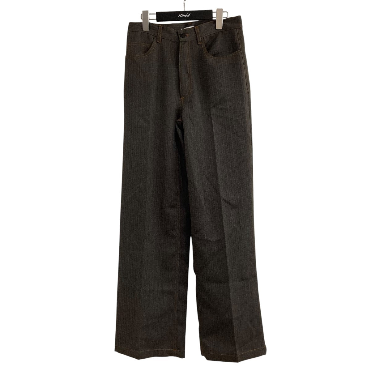 CMMN SWDN 24AWデニムエフェクトウールトラウザー23-23-0188-747 23-23