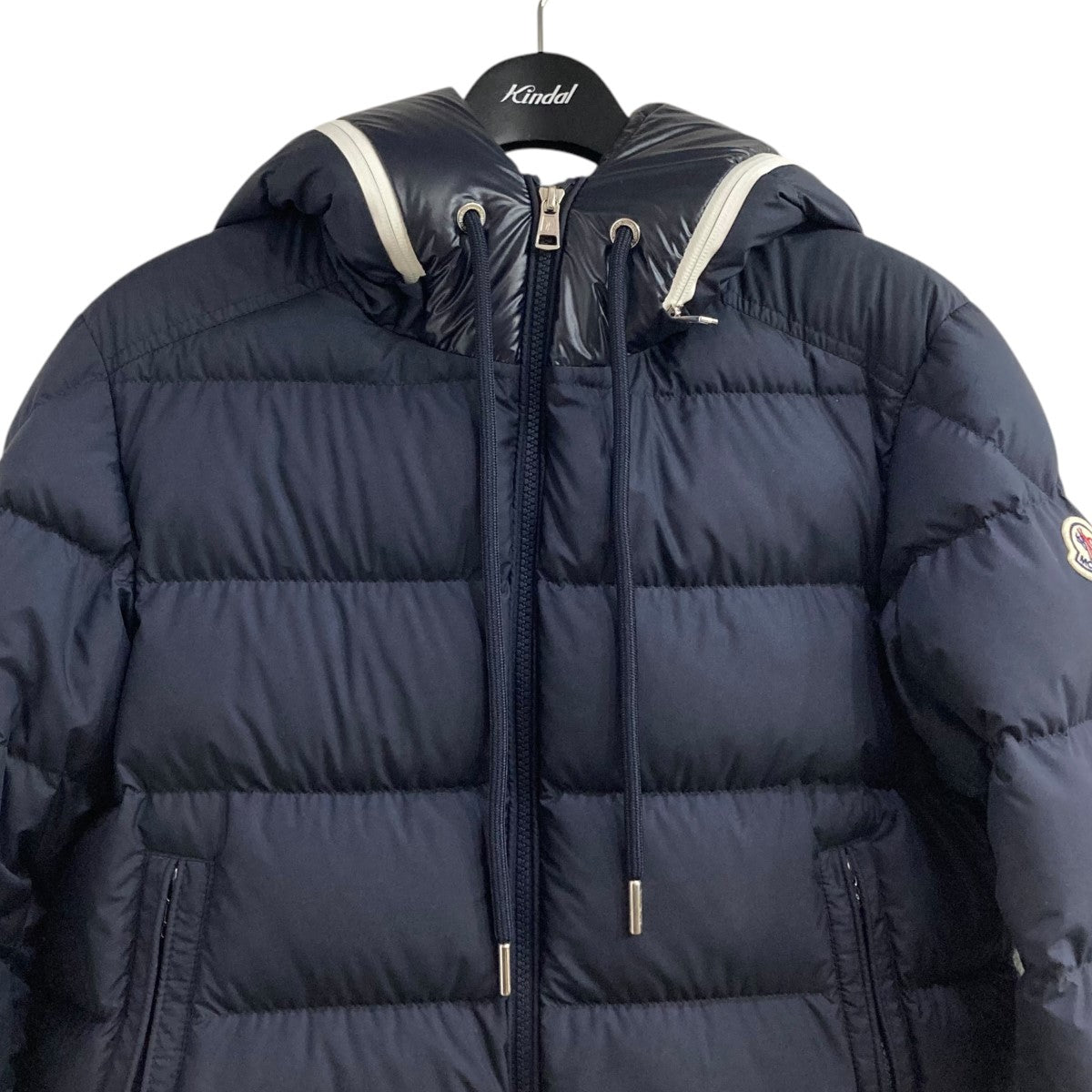 モンクレール⭐︎巾着⭐︎ MONCLER (モンクレール) フードロゴバンド サテンパーカー