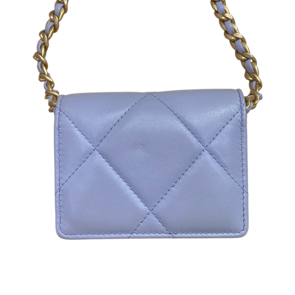 CHANEL ラムスキン 19ライン マトラッセ チェーンショルダーウォレットAP1787 古着・中古-4枚目のアイテム画像