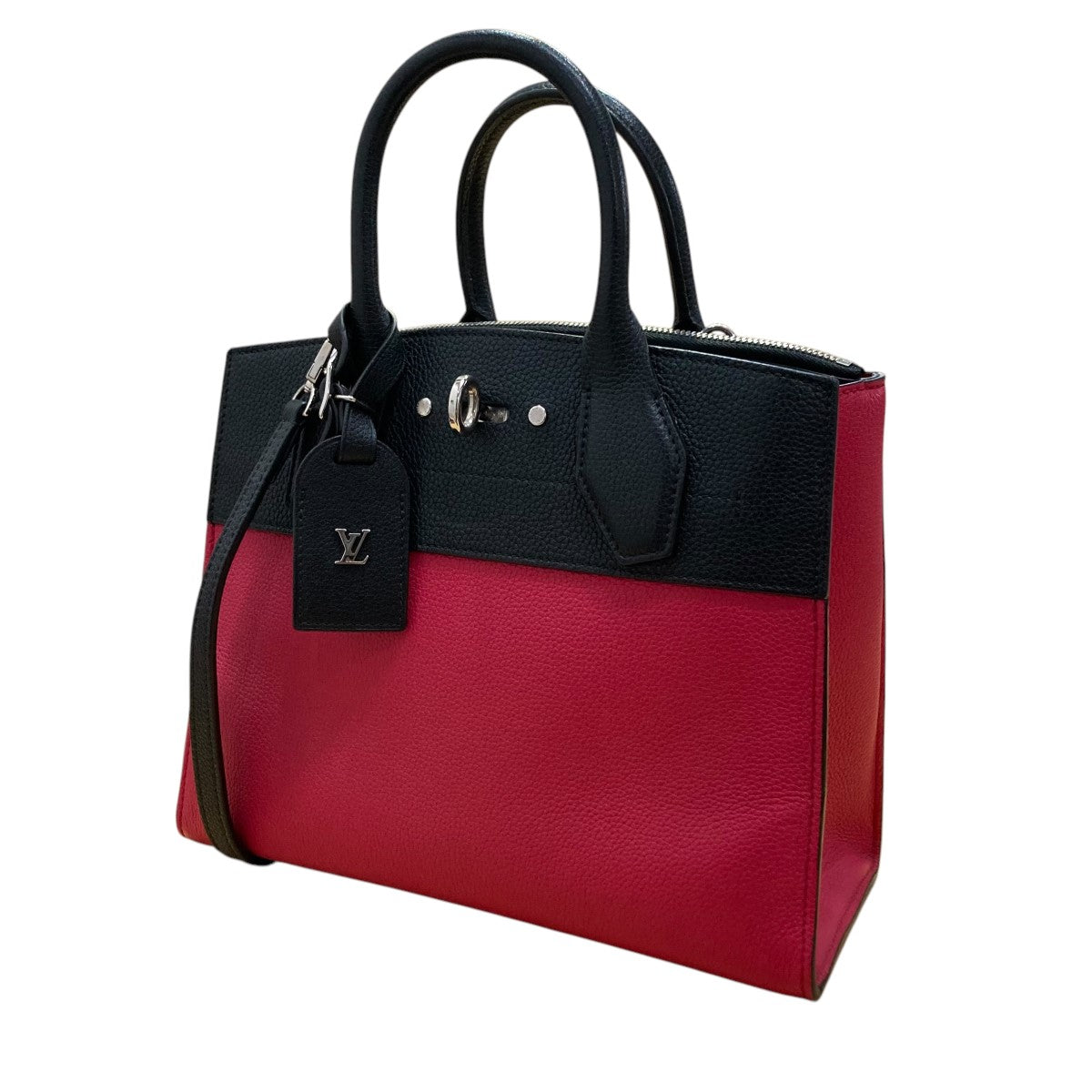 極上美品❣️ルイヴィトン シティ スティーマーPM レッド 赤　ブラック L97 ルイヴィトン シティ スティーマーPM レッド ブラック ハンドバッグ L97