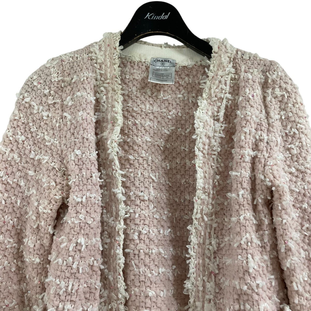 CHANEL(シャネル) ノーカラーツイードカーディガン ジャケット