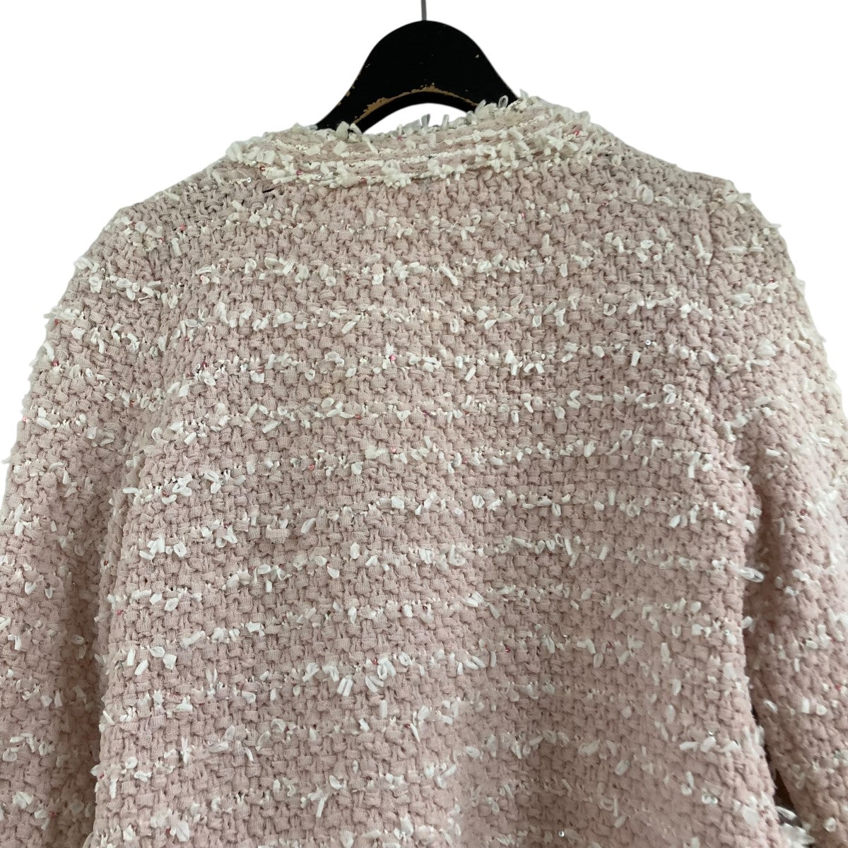 CHANEL(シャネル) ノーカラーツイードカーディガン ジャケット