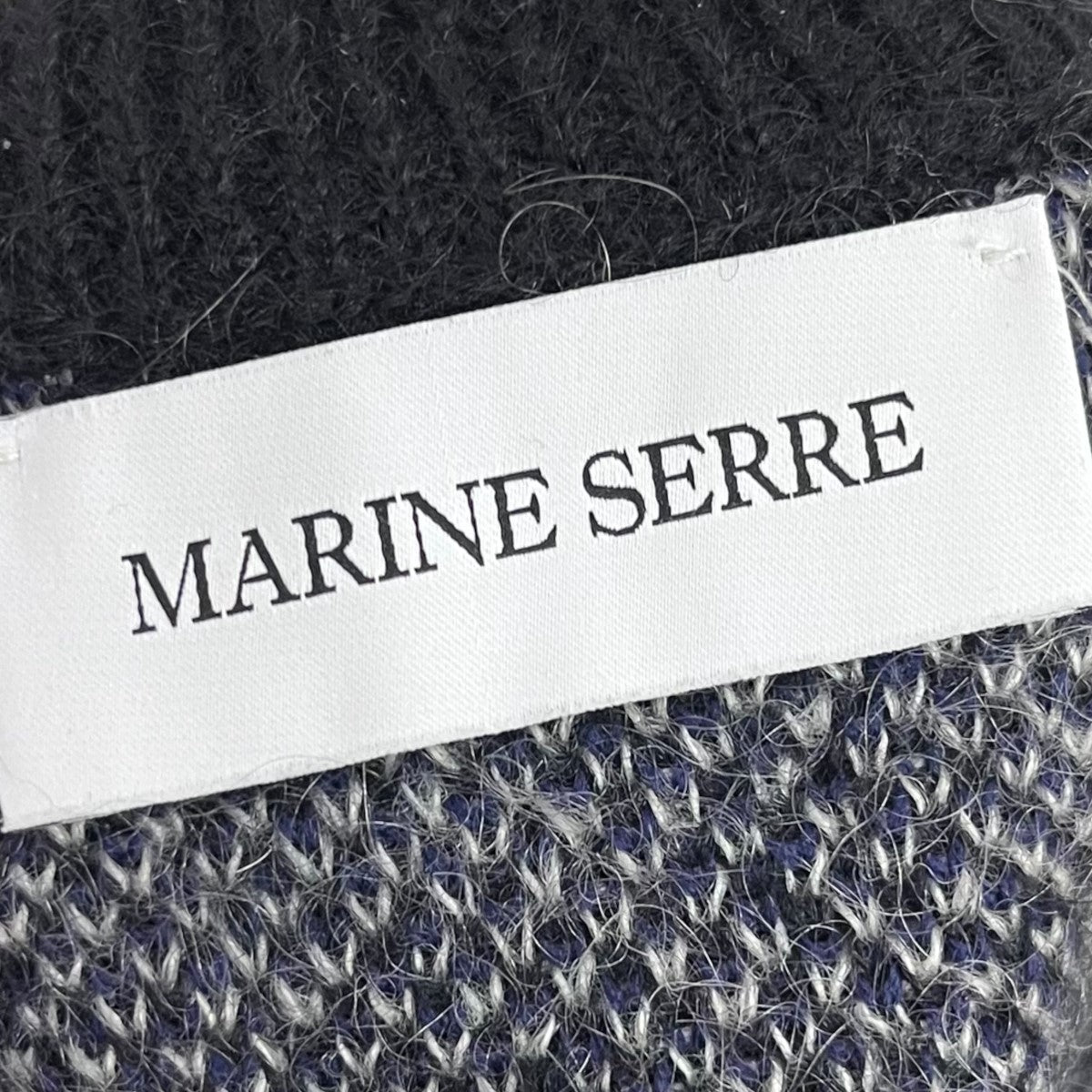 marine serre モヘヤ混クロップドニットセーター 古着・中古-7枚目のアイテム画像