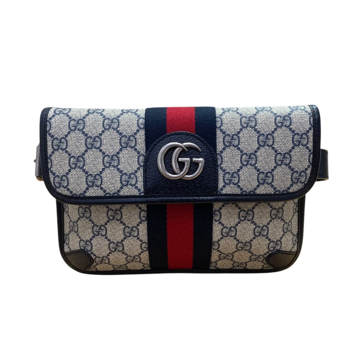 GUCCI(グッチ) GGスプリームベルトバッグ674081 674081 - ネイビー