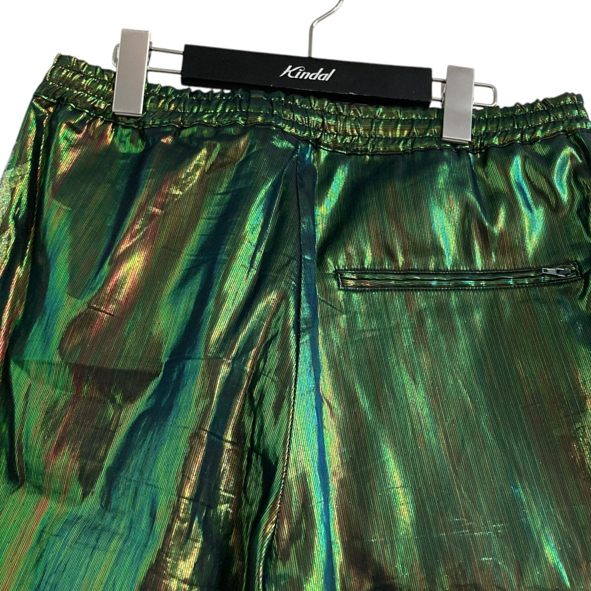 パンツ doublet hologram coating short pants Doublet Hologram ラメ バミューダショーツ | グレー | FARFETCH JP