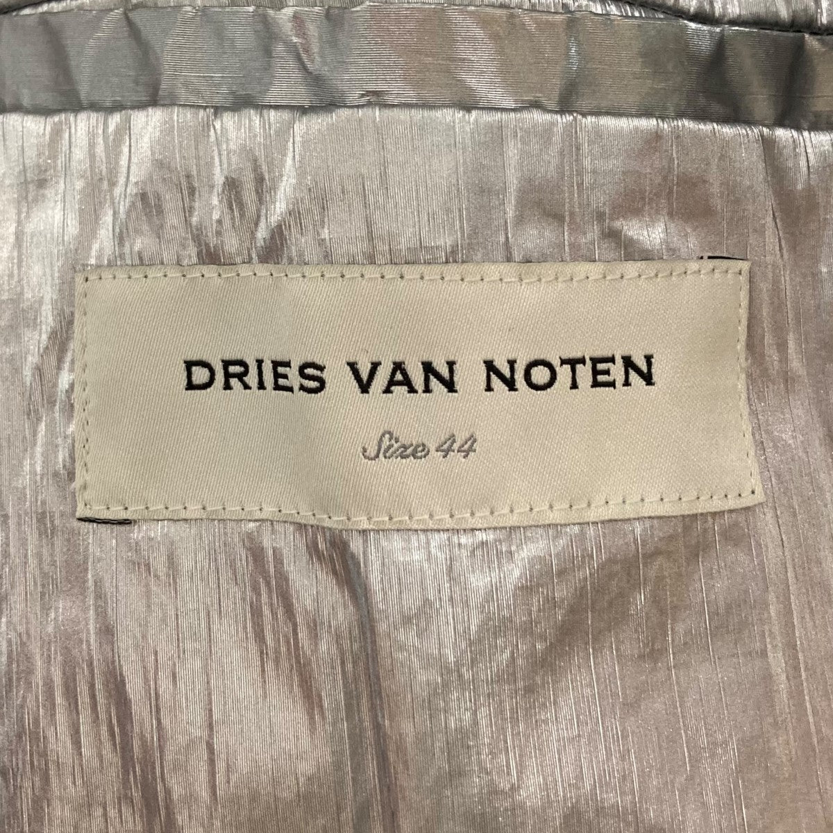 DRIES VAN NOTEN(ドリスヴァンノッテン) ステンカラーコート シルバー