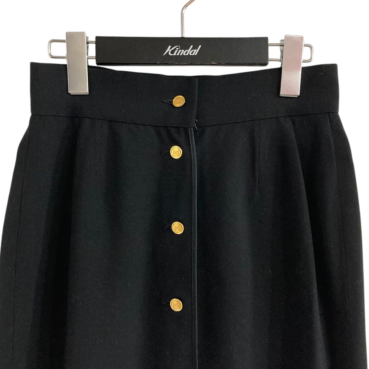 CHANEL シャネル シルク スカート 02A 38 CHANEL(シャネル) ロゴフリルシルクスカートP72397V63957