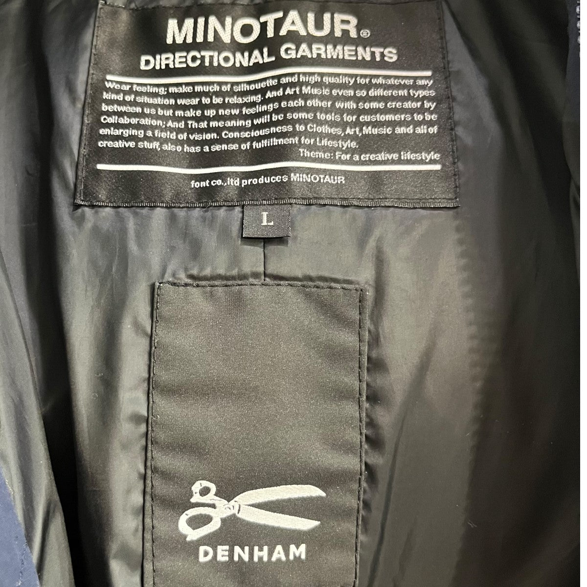 Denham×MINOTAUR 150着限定モデルダウンジャケット ネイビー サイズ L