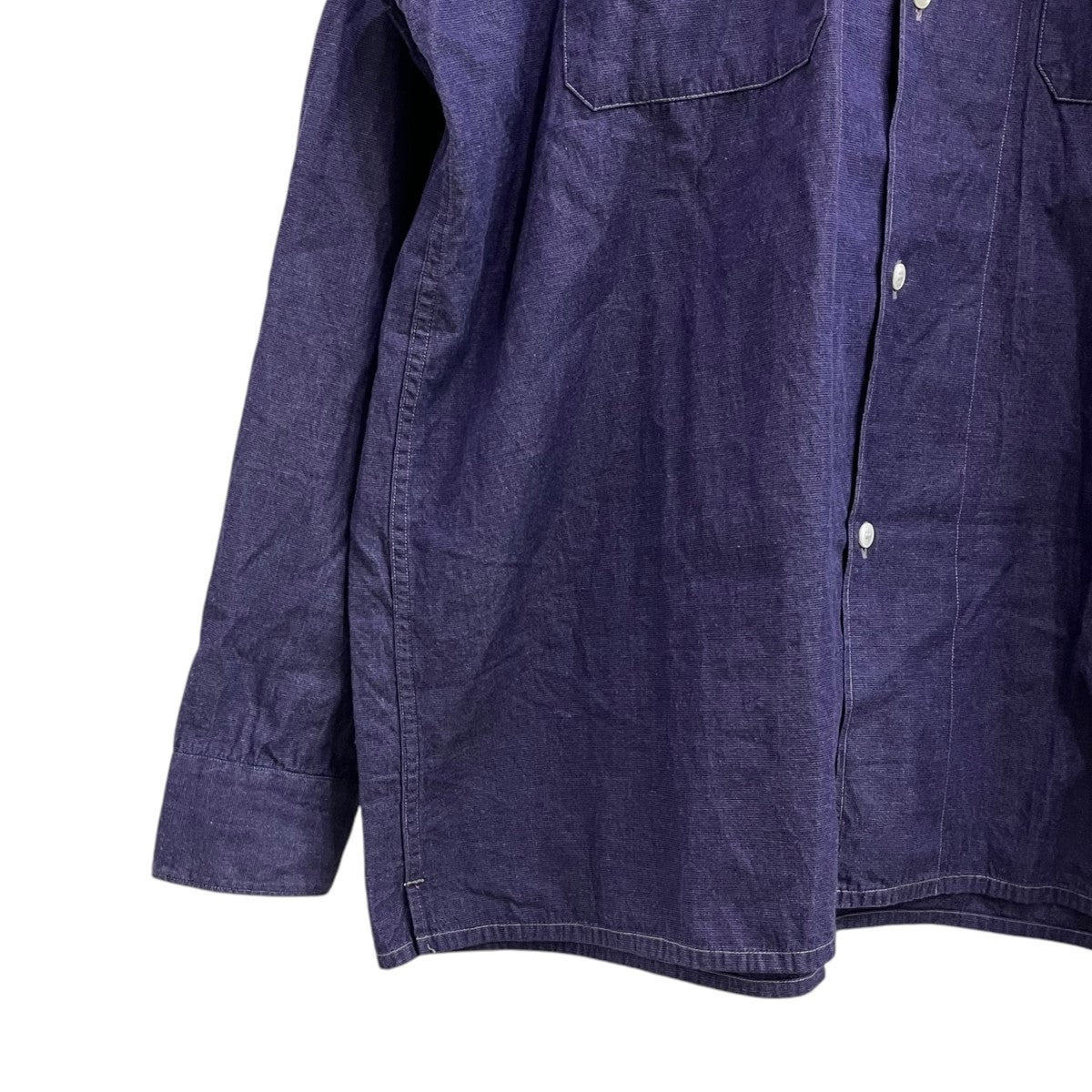 COMOLI - comoli 2018aw オープンカラーシャツ パープル purple