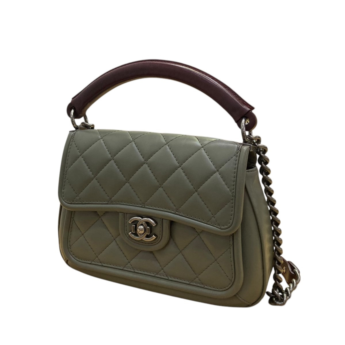 CHANEL(シャネル) カメリア ラムスキン チェーンショルダー