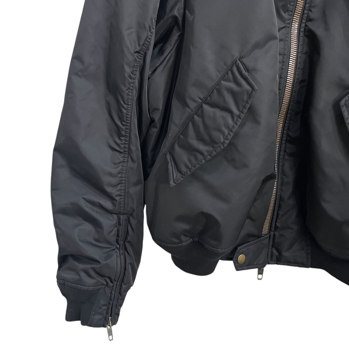 Balenciaga バレンシアガ フーデッドジャケット 黒 46 BALENCIAGA(バレンシアガ) 22SSフーデッドブルゾン698843 TLO25