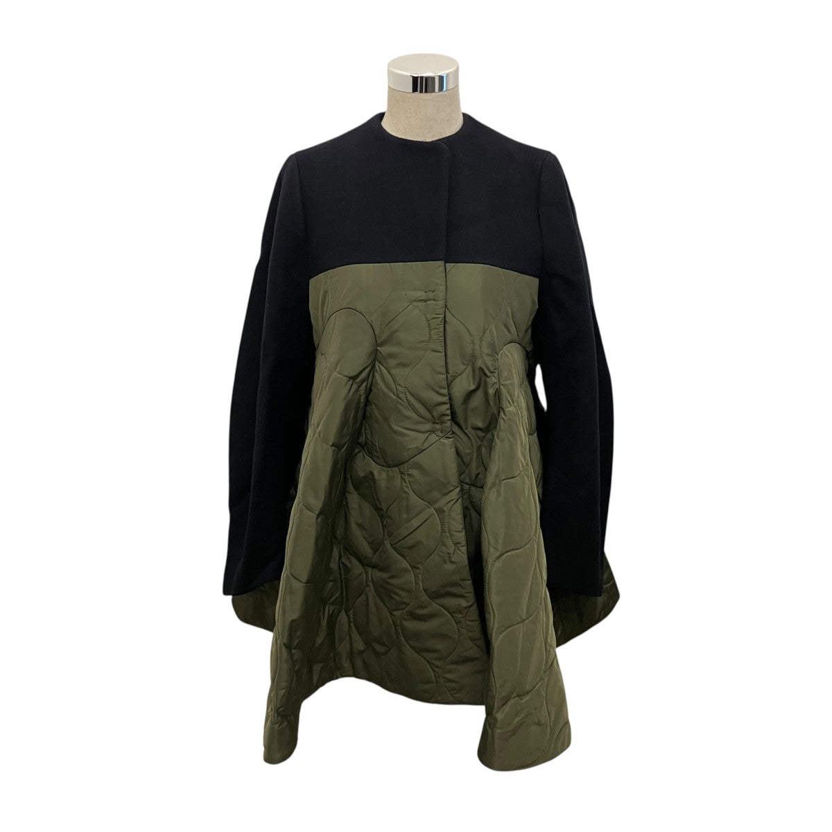 OMMO 【QUILTING DOCKING WOOL CT】キルティング切替コート882340000401 古着・中古-1枚目のアイテム画像