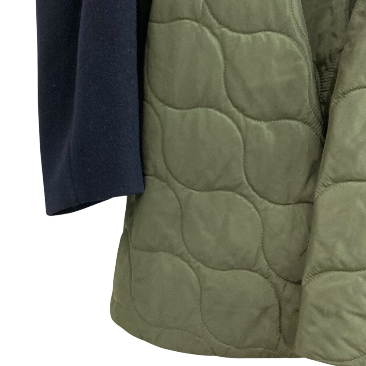 OMMO(オーエムエムオー) QUILTING DOCKING WOOL CTキルティング切替