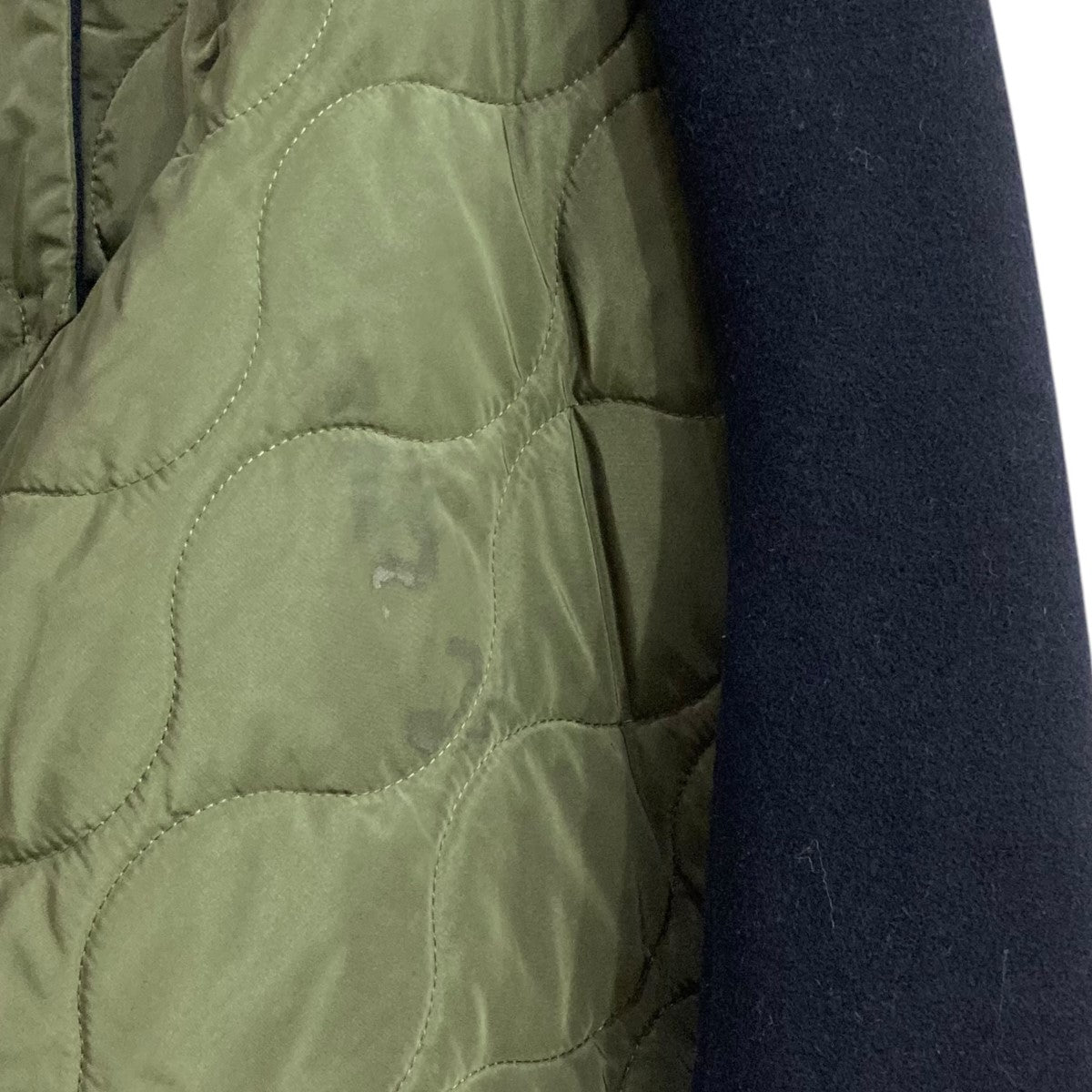 OMMO(オーエムエムオー) QUILTING DOCKING WOOL CTキルティング切替