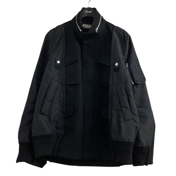 sacai(サカイ) Wool Melton Nylon Twill Blousonツイルブルゾン24