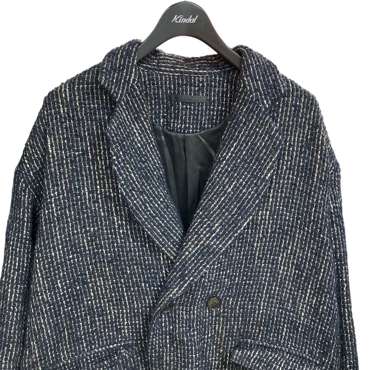 juha(ユハ) ループツイードコート 10200104 ネイビー サイズ 4