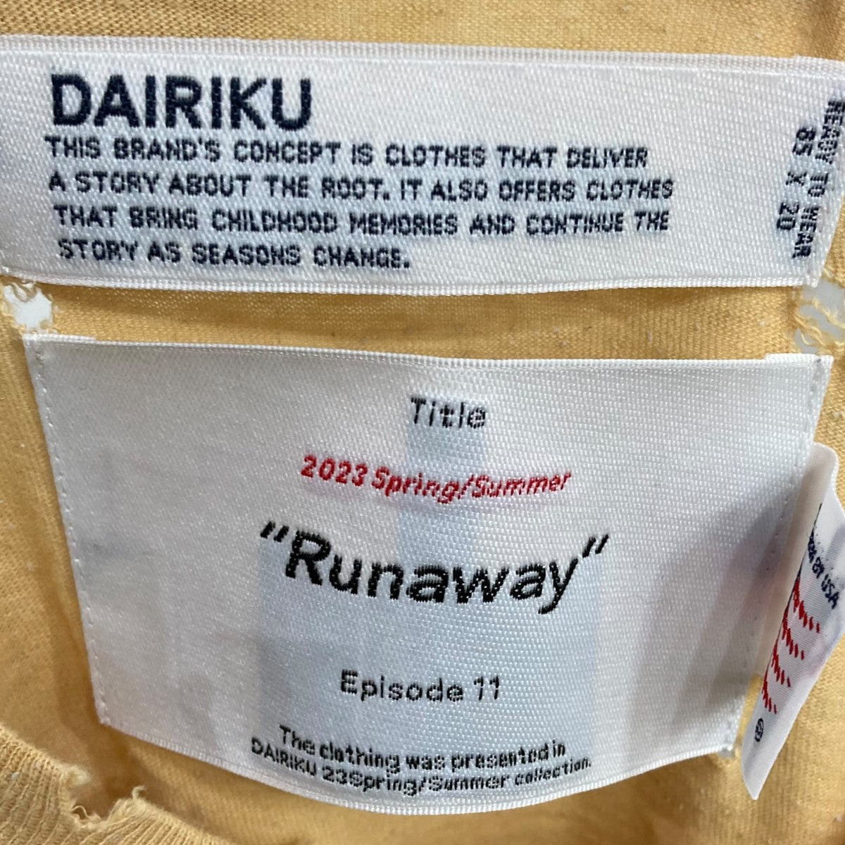 DAIRIKU Tシャツ 古着・中古-7枚目のアイテム画像