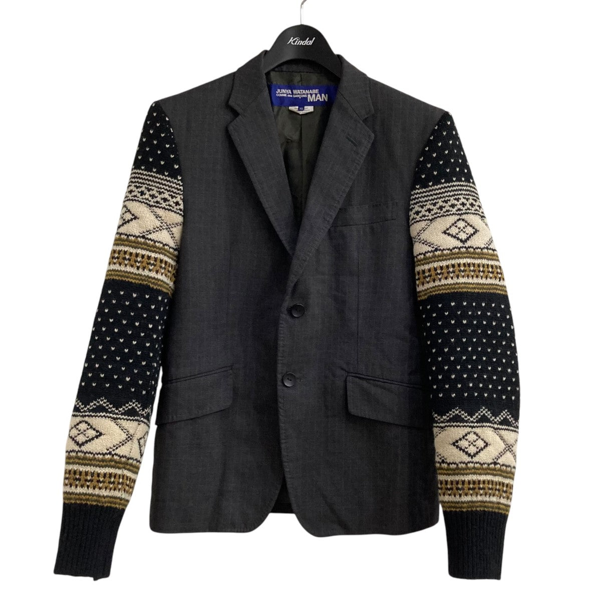 JUNYA WATANABE MAN 19AWスリーブ切替テーラードジャケットWD-J020 古着・中古-1枚目のアイテム画像