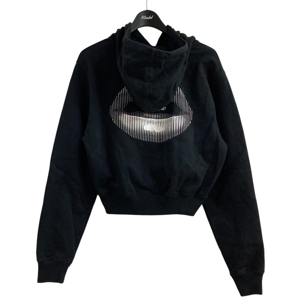【値下げ】OFFWHITE ショート丈パーカー OWBB016F18003064 ブラック サイズ：XS (EC) OFFWHITE(オフホワイト) ショート丈パーカーOWBB016F18003064