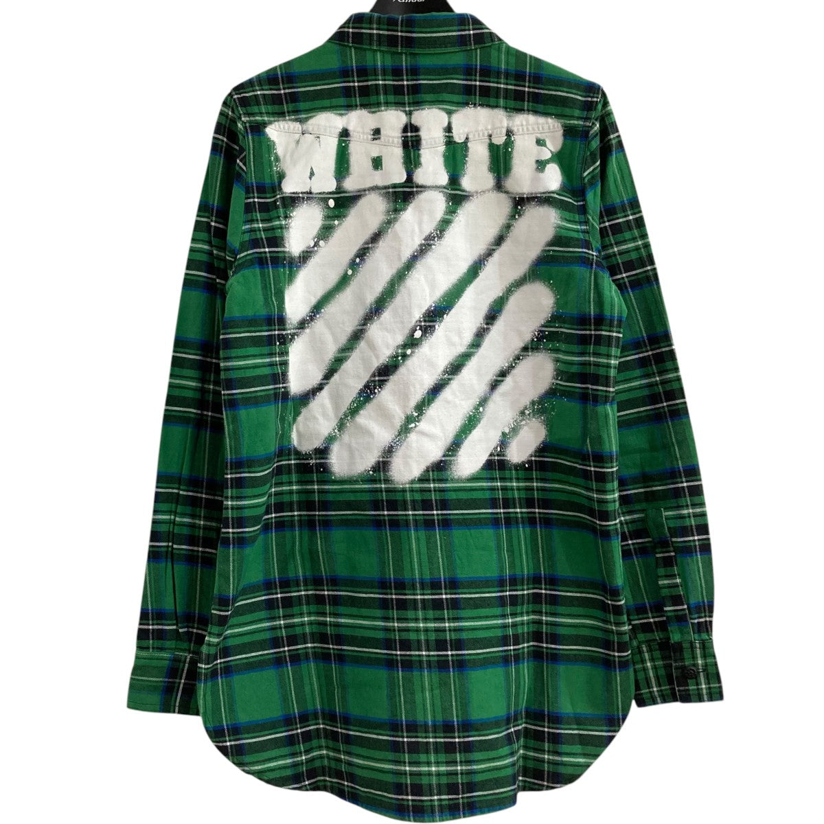 バックバイアスチェックシャツ