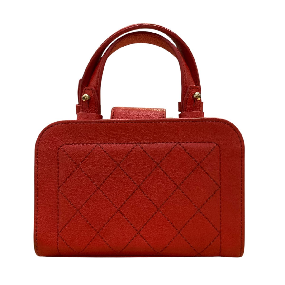 CHANEL キャビアスキン ロゴプレート チェーンバッグ 古着・中古-4枚目のアイテム画像