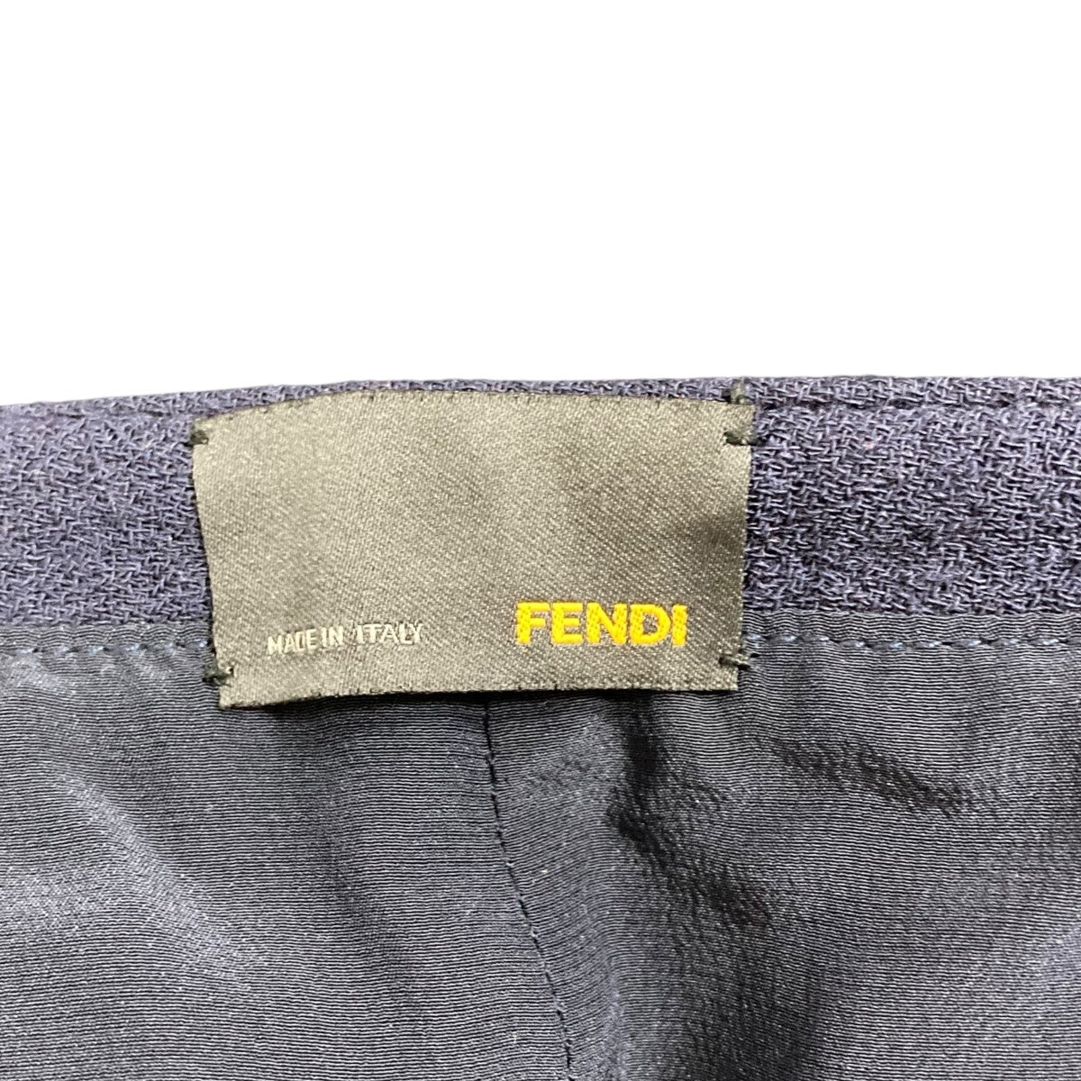 FENDI(フェンディ) ウールスカート ネイビー サイズ 38｜【公式