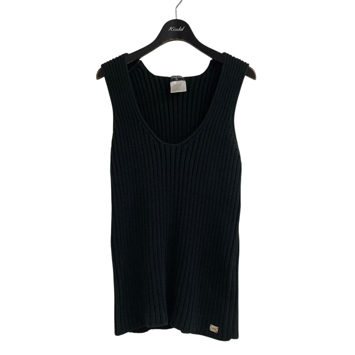CHANEL ヘビーウェイトリブニットトップスP19536V01121 古着・中古-1枚目のアイテム画像