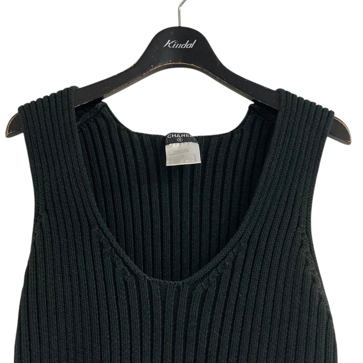 CHANEL ヘビーウェイトリブニットトップスP19536V01121 古着・中古-2枚目のアイテム画像