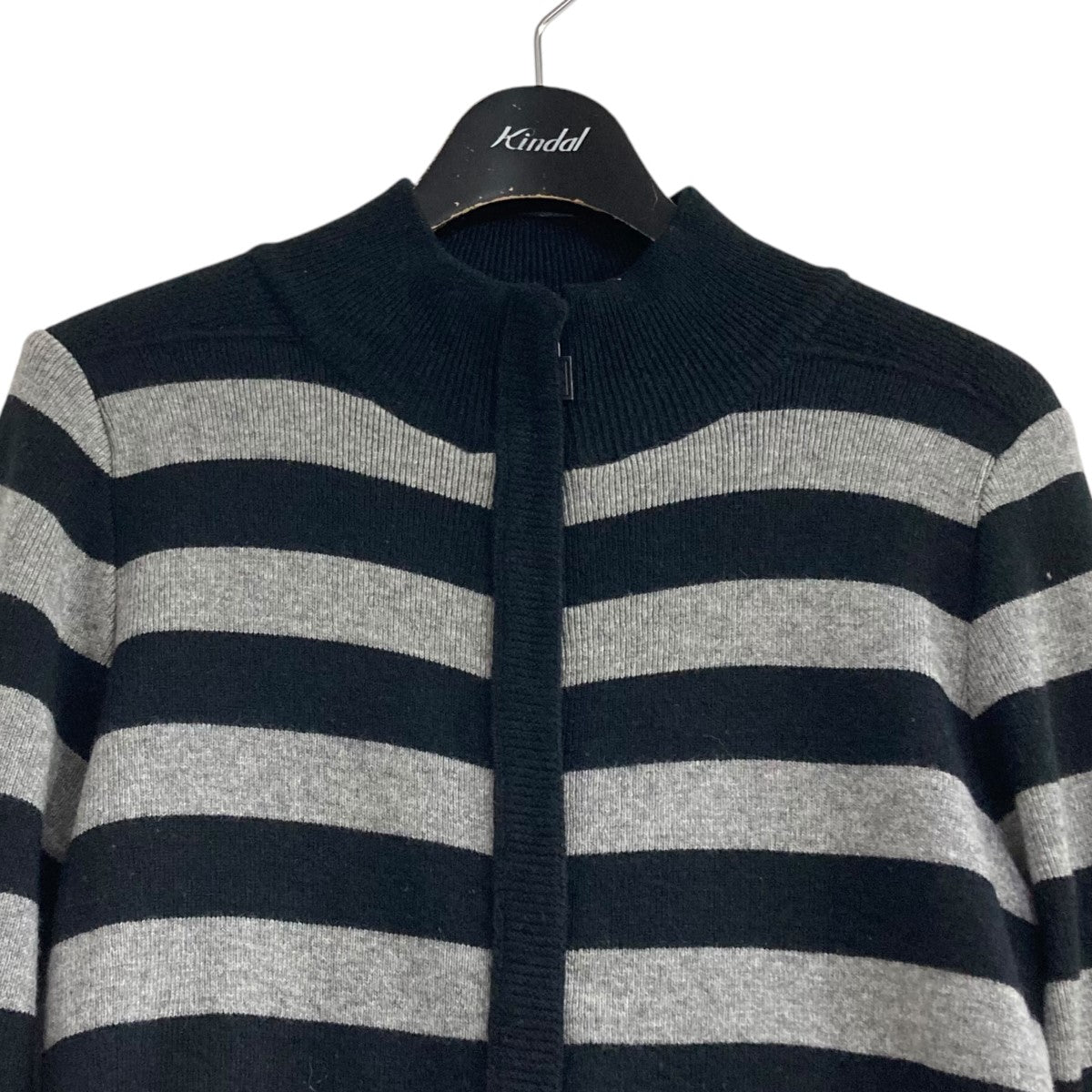CHANEL スポーツラインジップアップボーダーカーディガンP33728K00919 古着・中古-2枚目のアイテム画像