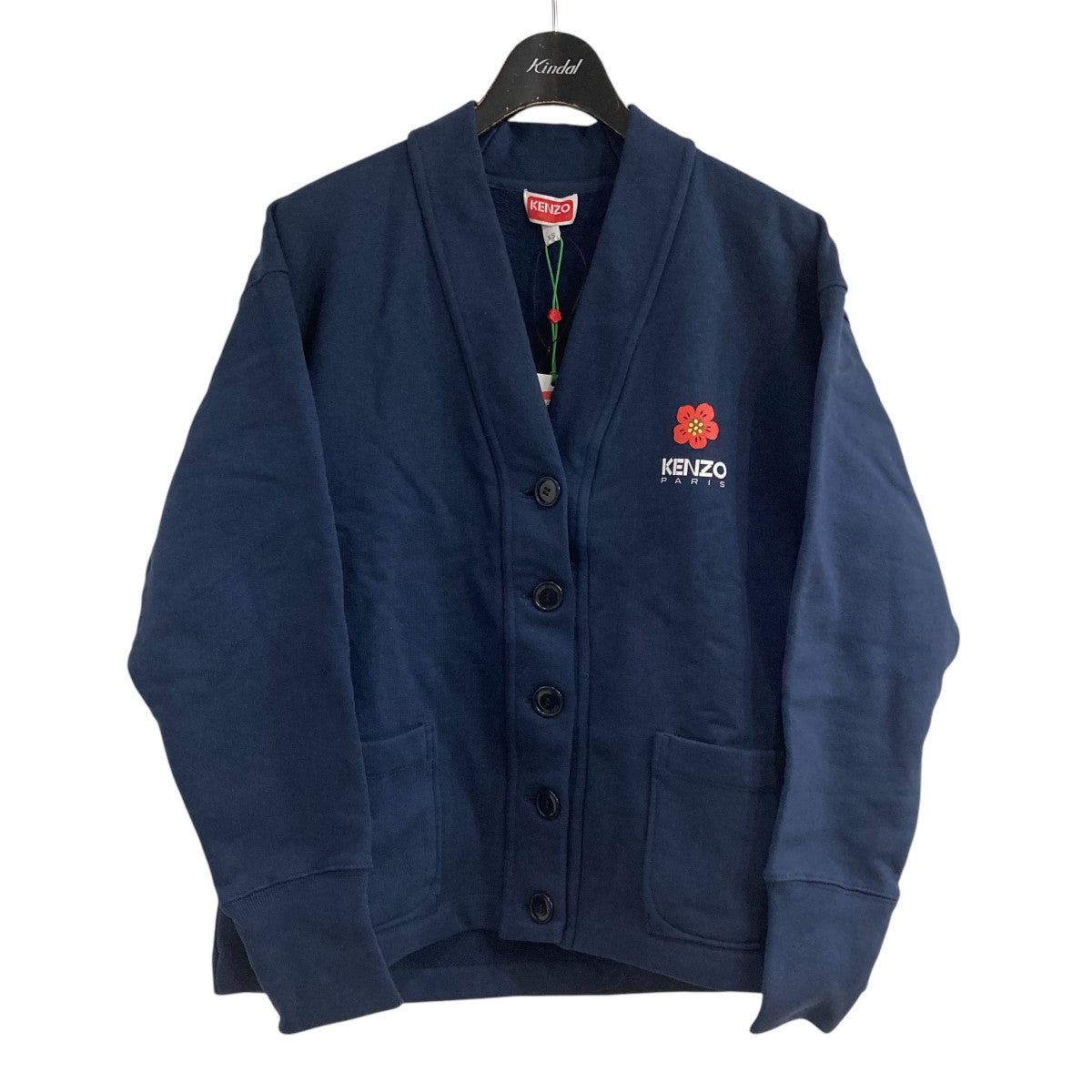 KENZO 刺繍カーディガンFD52SW0374ME 古着・中古-1枚目のアイテム画像