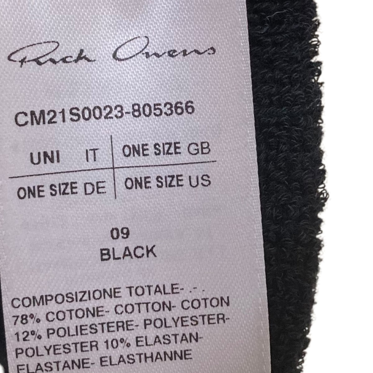 RICK OWENS×Champion ヘアバンドCM21S0023-805366 CM21S0023