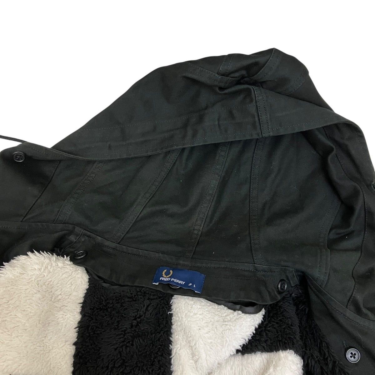 FRED PERRY(フレッドペリー) フェイクファーインナー付モッズコート