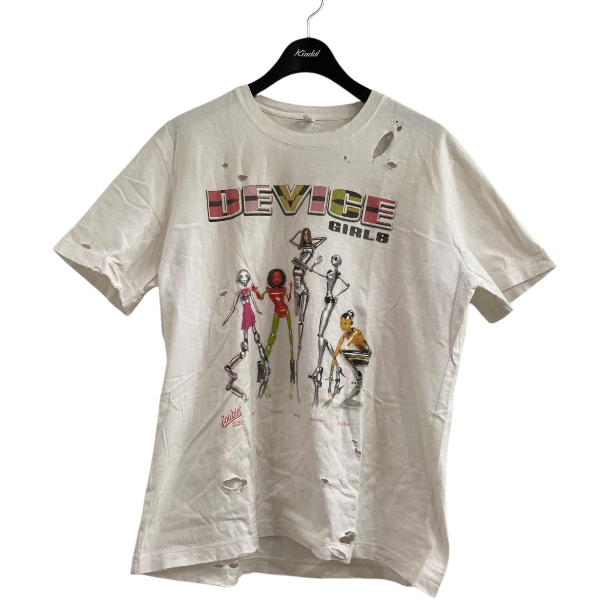 24SSDEVICE GIRLS T-SHIRTプリントダメージTシャツ31CS312