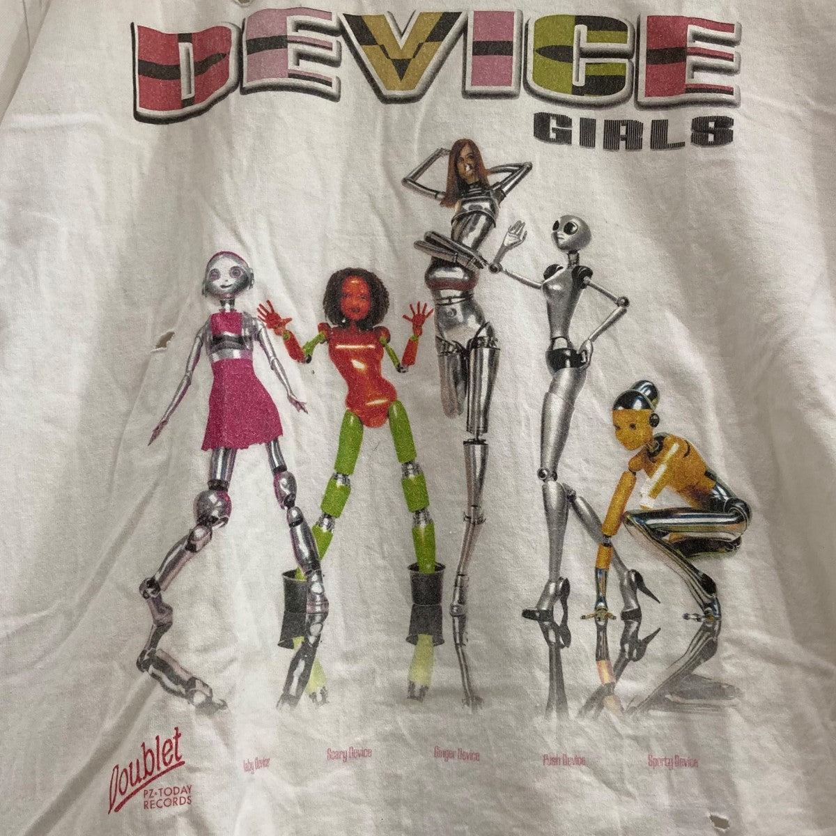 24SSDEVICE GIRLS T-SHIRTプリントダメージTシャツ31CS312