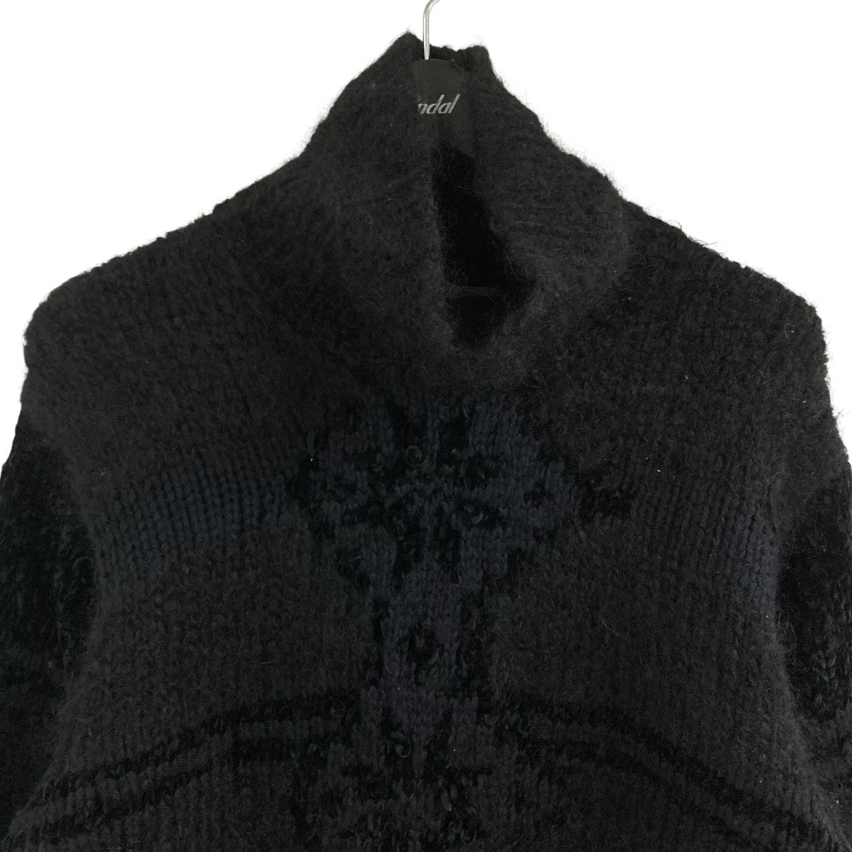 Yohji Yamamoto Pour homme ロールネックニット フリル yohji yamamoto - SIDE STRING DETAIL TURTLENECK （GRAY