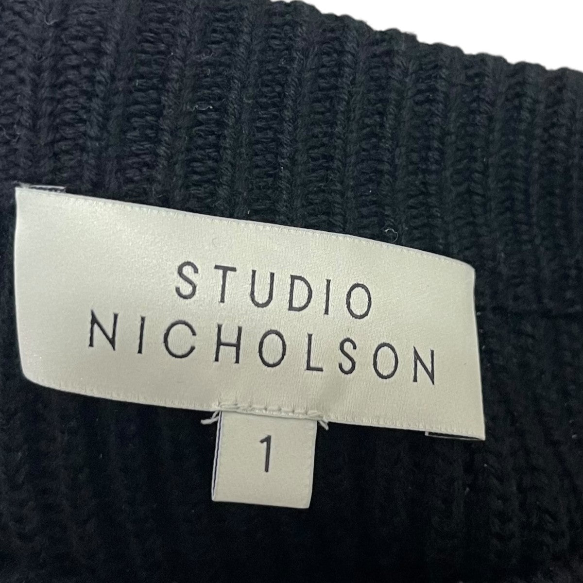 STUDIO NICHOLSON(スタジオニコルソン) リブニットセーターTONE SNW